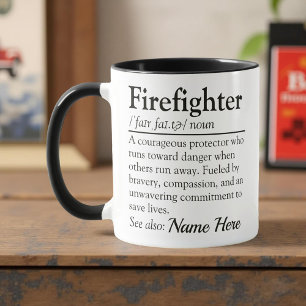 Firefighter Definition Custom Appreciation Mug