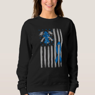 Firefighter Diabetes Awareness Diabetes Type 1 Sweatshirt