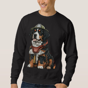 FireFighter Dog For Bernese Mountain Dad Fire Figh Sweatshirt