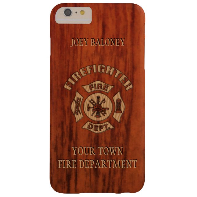 FireFighter Elegant Name Template Case-Mate iPhone Case (Back)