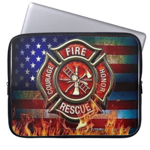 Firefighter Emblem Laptop Bag