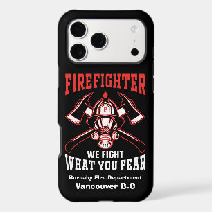 Firefighter emblem with axes and helmet