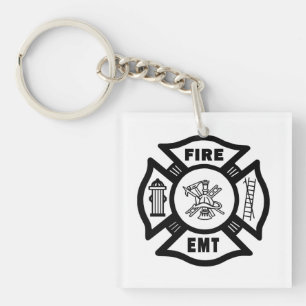 Firefighter EMT Key Ring