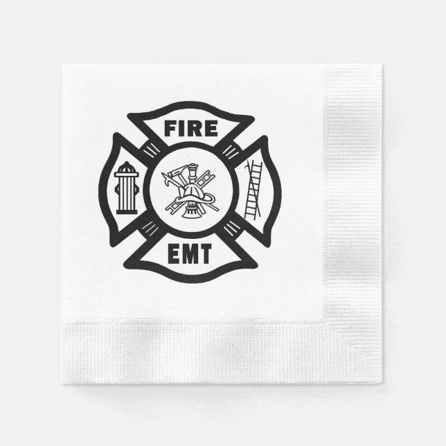 Firefighter EMT Napkin (Front)