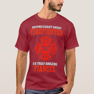 Firefighter Fiancee Premium T-Shirt