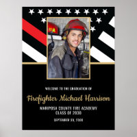 Firefighter Fire Academy Graduation Party Photo