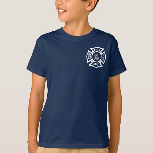 Firefighter Fire Chief T-Shirt (Front)