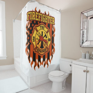 Fireman Shower Curtains Zazzle Com Au