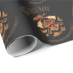 Firefighter Fire Department Fireman Gift Template Wrapping Paper