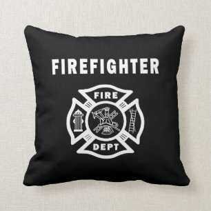 Firefighter Fire Dept Logo Cushion