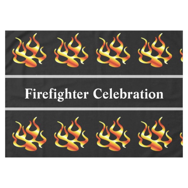 Firefighter Fire Dept    Tablecloth (Front (Horizontal))