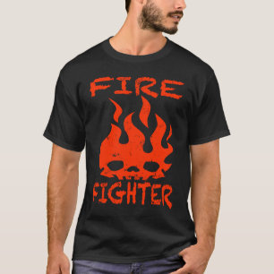 Firefighter Fire Face  Fire Flames Fire Fighter Fi T-Shirt