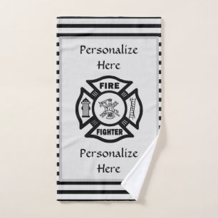 Firefighter Fire Rescue Bath Towel