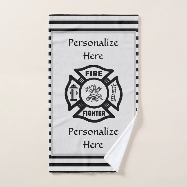 Firefighter Fire Rescue     Bath Towel (Hand Towel)