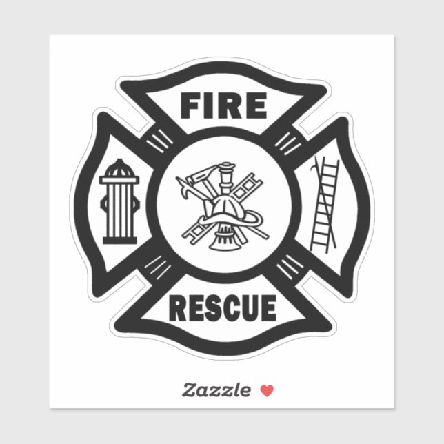 Firefighter Fire Rescue Decals (Sheet)