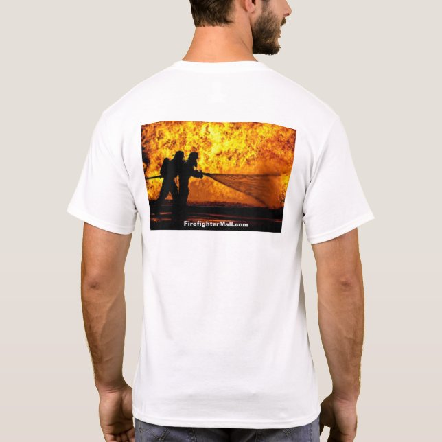 Firefighter Fire Rescue T-Shirt (Back)