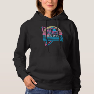 Firefighter Fireman Retro Fire Wife Hoodie