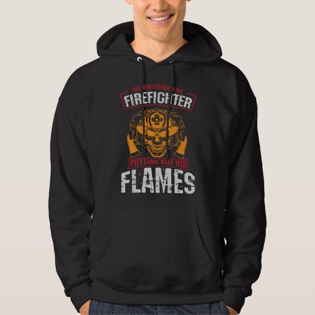 firefighter & firetruck  for firefighters  13 hoodie (Front)