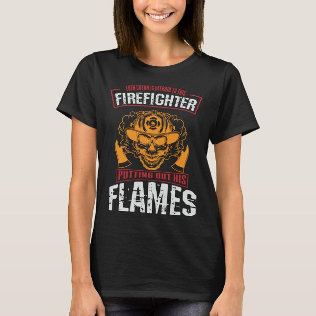 firefighter & firetruck  for firefighters  13 T-Shirt (Front)