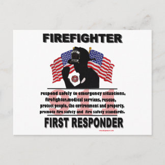 FireFighter_First_Responder Postcard