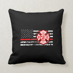 Firefighter Flag & Florian Cross Cushion