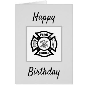 Firefighter Flames  Happy Birthday