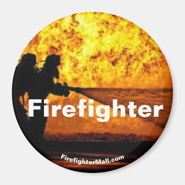 Firefighter flames magnet (Front)