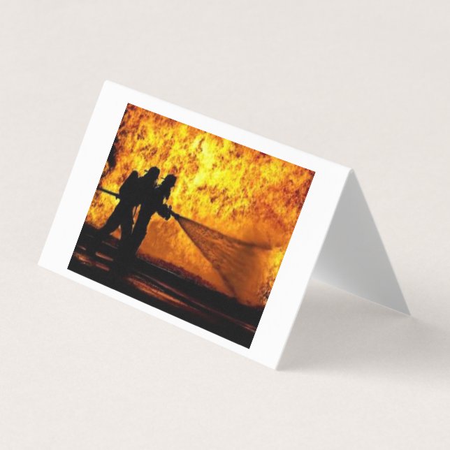 Firefighter Folded Business Card (Front)