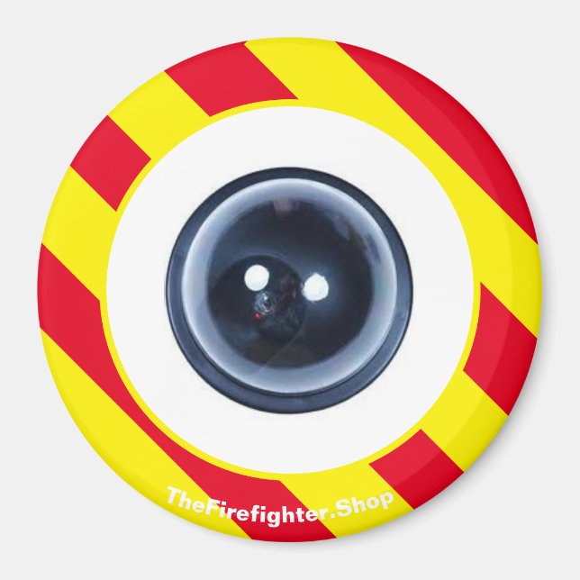 Firefighter Fun SpyCam Red/Yellow magnet (Front)