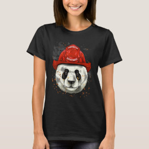 Firefighter Giant Panda Fire Department Fireman Be T-Shirt