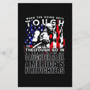 Firefighter Gift Daughter American Firefighter Flyer