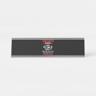 Firefighter Gift Firefighter Dad Gifts Desk Name Plate