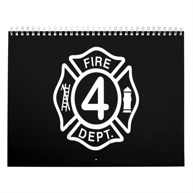 Firefighter Gift | Firefighter Dept Gifts Calendar (Cover)