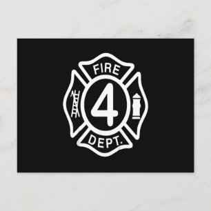 Firefighter Gift Firefighter Dept Gifts Holiday Postcard