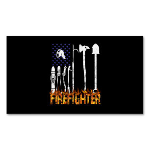 Firefighter Gift Firefighter Lovers Gift Magnetic Business Card