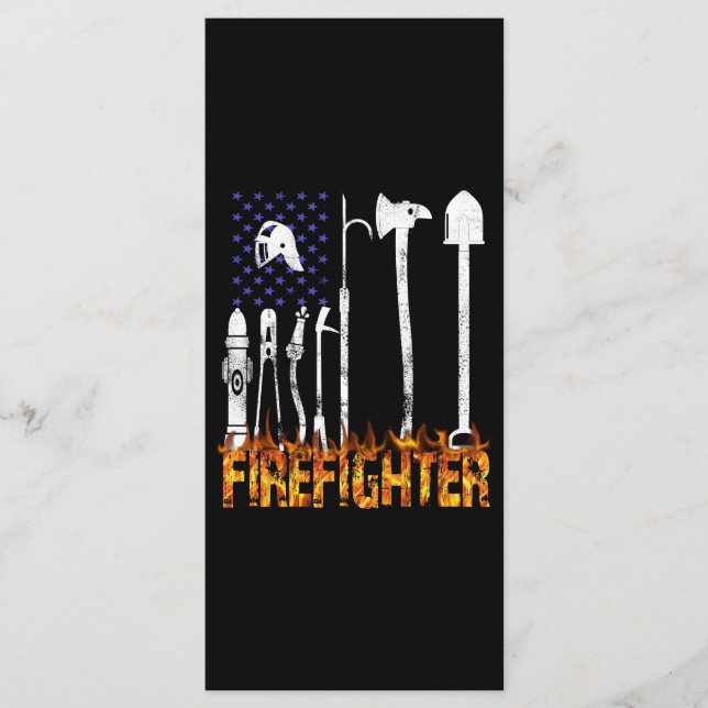 Firefighter Gift | Firefighter Lovers Gift Menu (Front)