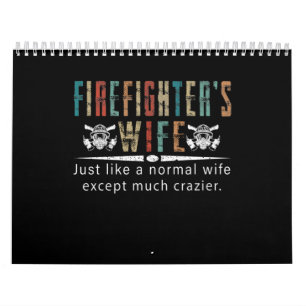 Firefighter Gift Firefighter Wife Lovers Calendar