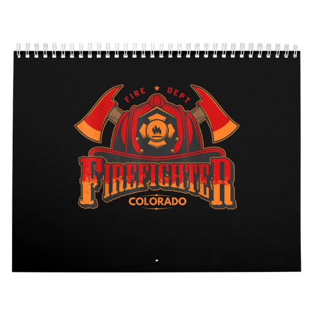Firefighter Gift For Fireman Or Woman Calendar (Cover)