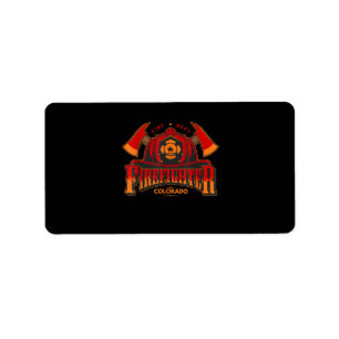 Firefighter Gift For Fireman Or Woman Label