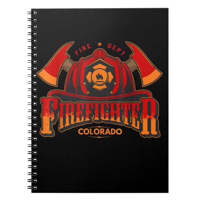 Firefighter Gift For Fireman Or Woman Notebook (Front)