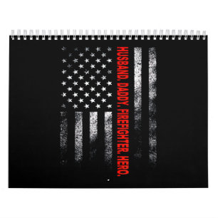 Firefighter Gift Husband Daddy Firefighter Hero Calendar