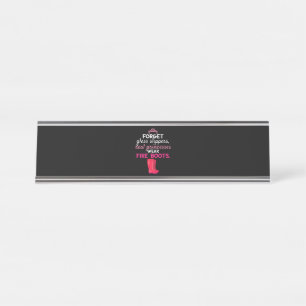 Firefighter Gift I Put Out Firefighter Desk Name Plate