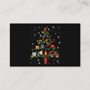 Firefighter Gift Merry Christmas Firefighter Fun Business Card