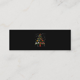 Firefighter Gift Merry Christmas Firefighter Fun Mini Business Card