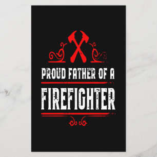 Firefighter Gift Proud Father Of A Firefighter Flyer