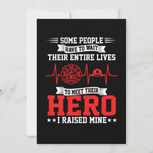 Firefighter Gift   Some People Wait Firefighter Holiday Card