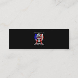 Firefighter Gift Stand For The Flag Firefighter Mini Business Card