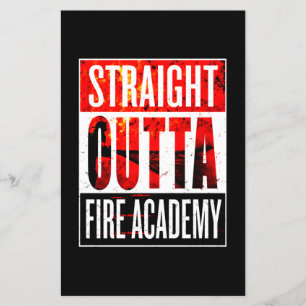 Firefighter Gift Straight Outta Firefighter Flyer