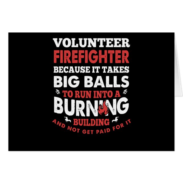 Firefighter Gift | Volunteer Firefighter (Front Horizontal)