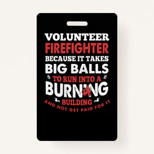 Firefighter Gift   Volunteer Firefighter ID Badge